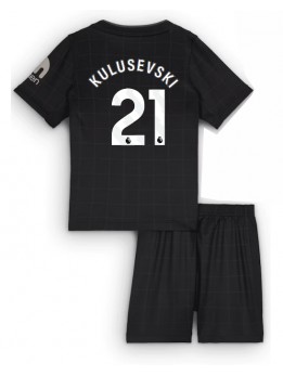 Billige Tottenham Hotspur Dejan Kulusevski #21 Bortedraktsett Barn 2025-26 Kortermet (+ Korte bukser)
